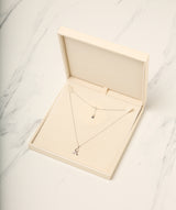 Gift Packaged 'Anson' 925 Silver Ribbon Design Necklace