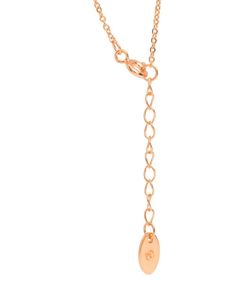 Gift Packaged 'Velez' 18ct Rose Gold Plated 925 Silver & Pearl Sparkle Heart Necklace