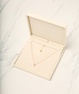 Gift Packaged 'Fonseca' 18ct Rose Gold Plated 925 Silver & Freshwater Pearl Necklace