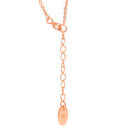 Gift Packaged 'Fontaine' 18ct Rose Gold Plated 925 Silver & Cubic Zirconia Heart Pendant Necklace