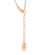 Gift Packaged 'Keller' 18ct Rose Gold Plated 925 Silver & Cubic Zirconia  Necklace
