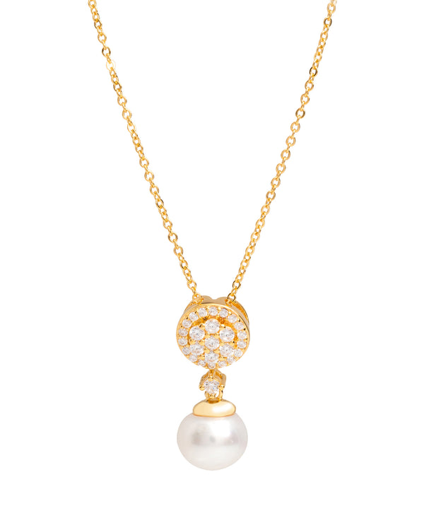 Gift Packaged 'Andress' 18ct Yellow Gold Plated 925 Silver & Cubic Ziconia Necklace