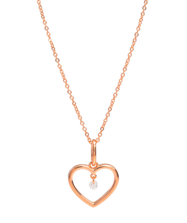 Gift Packaged 'Nicole' 18ct Rose Gold Plated 925 Silver & Cubic Zirconia Necklace