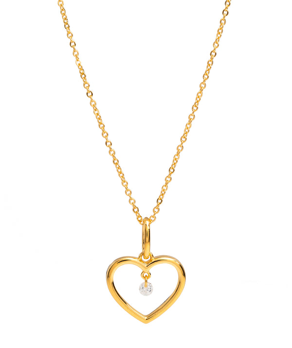 Gift Packaged 'Nicole' 18ct Yellow Gold Plated 925 Silver & Cubic Zirconia Necklace