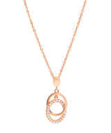 Gift Packaged 'Bolera' 18ct Rose Gold Plated 925 Silver & Cubic Zirconia Necklace