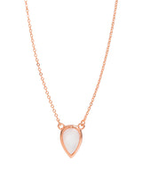 Gift Packaged 'Hesse' 18ct Rose Gold Plated 925 Silver & Shell Pearl Necklace