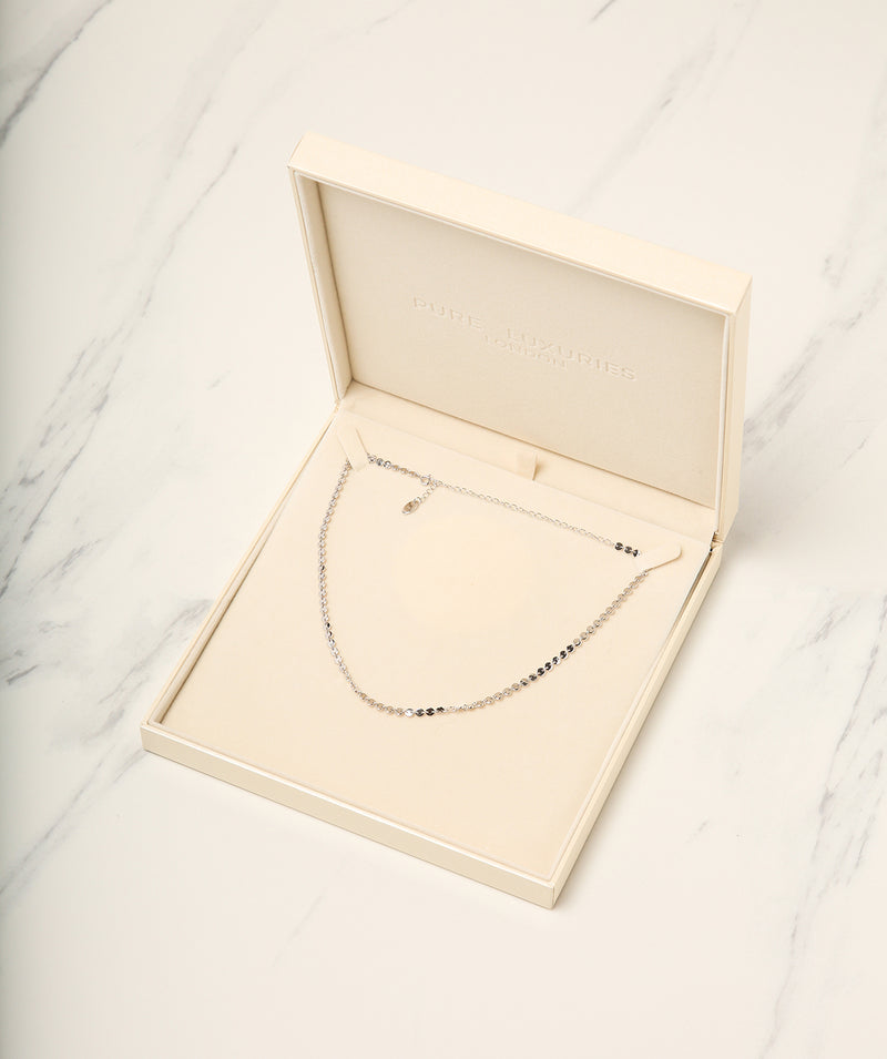 Gift Packaged 'Modesto' 925 Silver Link Necklace