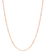 Gift Packaged 'Girona' 18ct Rose Gold Plated 925 Silver Fine Trace Chain Necklace