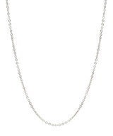 Gift Packaged 'Girona' Rhodium Plated 925 Silver Fine Trace Chain Necklace