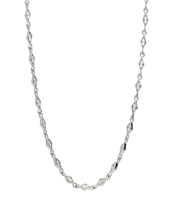 Gift Packaged 'Piccard' 925 Silver & Cubic Zirconia Necklace