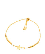 Gift Packaged 'Fahri' 18ct Yellow Gold Plated 925 Silver Star Bracelet