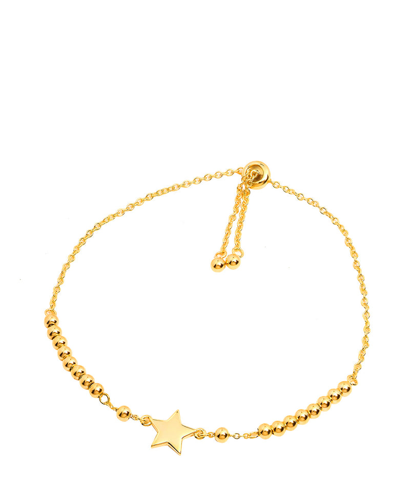 Gift Packaged 'Fahri' 18ct Yellow Gold Plated 925 Silver Star Bracelet