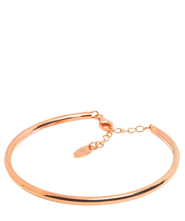 Gift Packaged 'Caspari' 18ct Rose Gold Plated 925 Silver Bangle