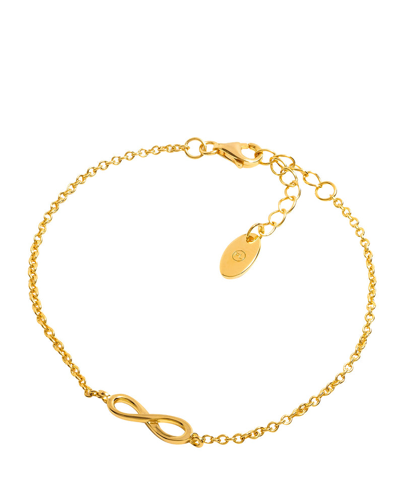 Gift Packaged 'Maderno' 18ct Yellow Gold Plated 925 Silver Infinity Bracelet