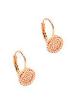 Gift Packaged 'Capella' 18ct Rose Gold Plated 925 Silver & Cubic Zirconia Drop Earrings