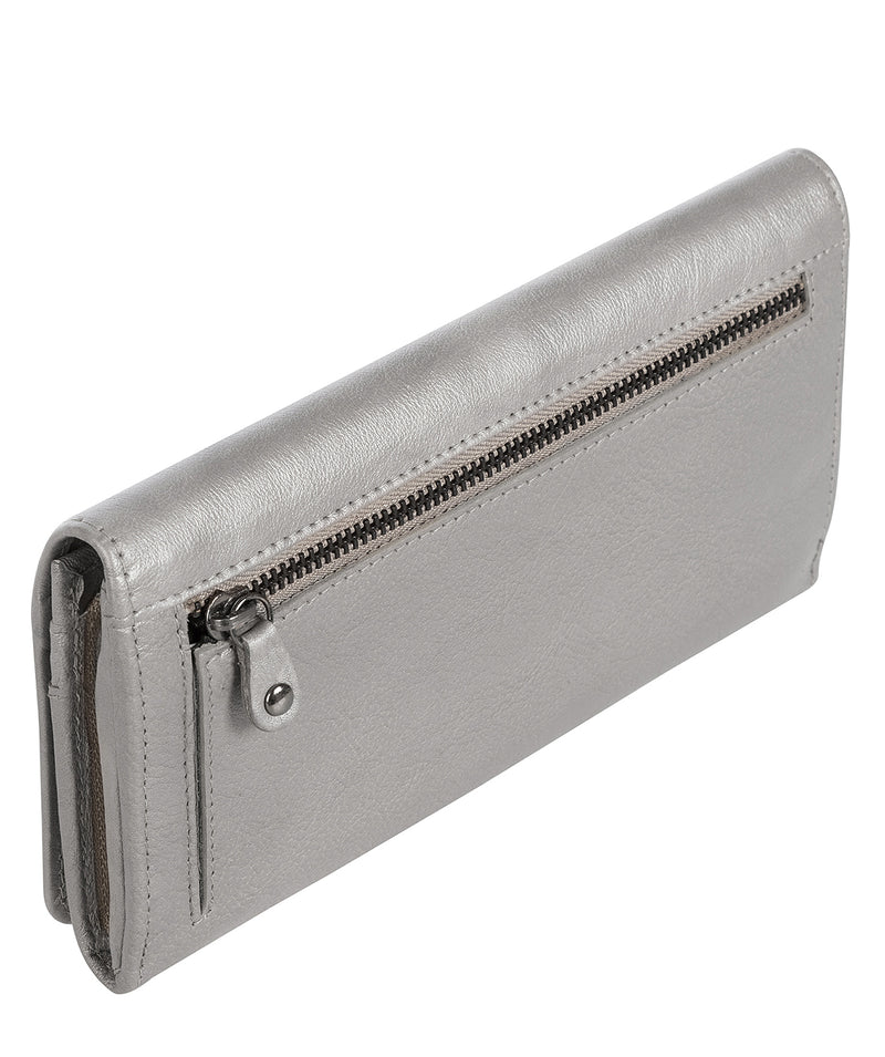 'Lina' Silver Fine Leather RFID Purse