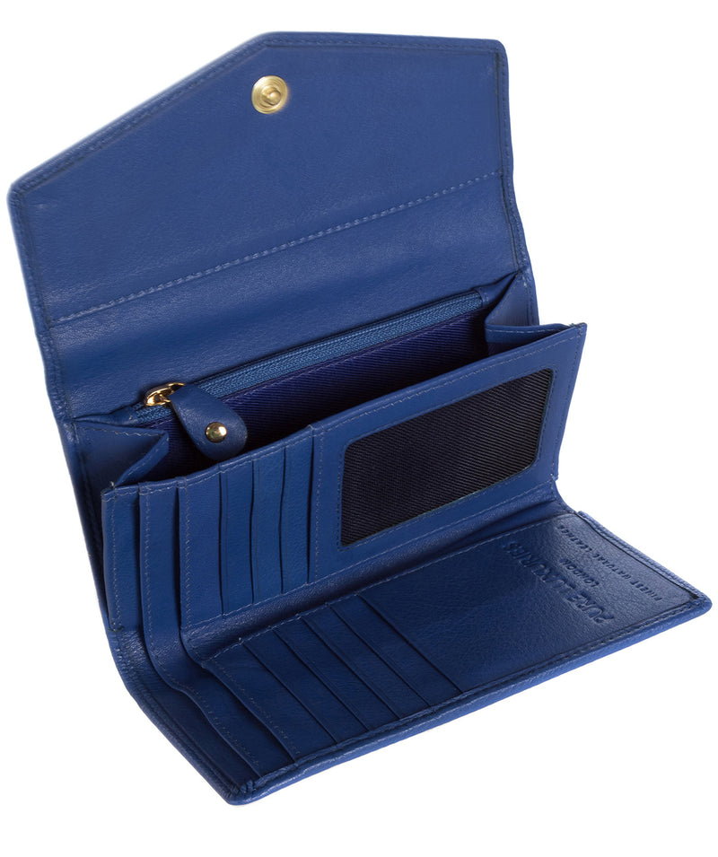 'Galway' Cobalt Fine Leather RFID Purse