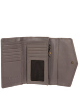 'Polly' Taupe Grey Leather RFID Purse