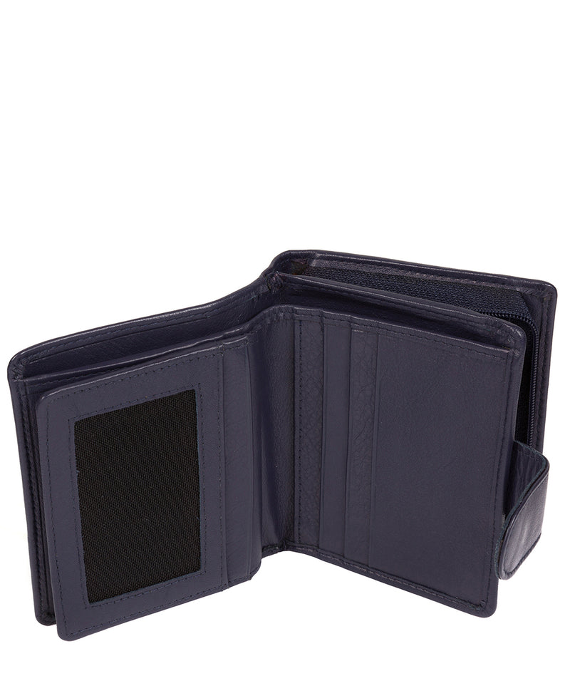 'Tori' Navy Handcrafted Leather RFID Purse image 5
