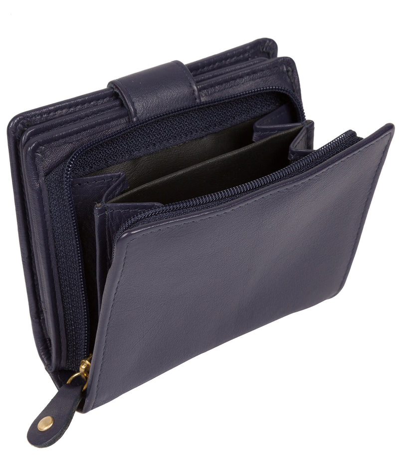'Tori' Navy Handcrafted Leather RFID Purse image 6