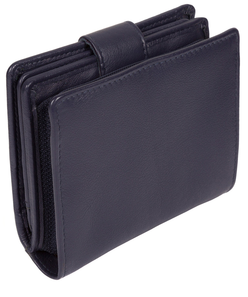 'Tori' Navy Handcrafted Leather RFID Purse image 7