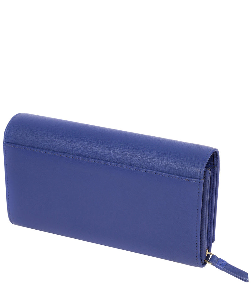 'Kite' Royal Blue Leather Tri-Fold Purse image 3