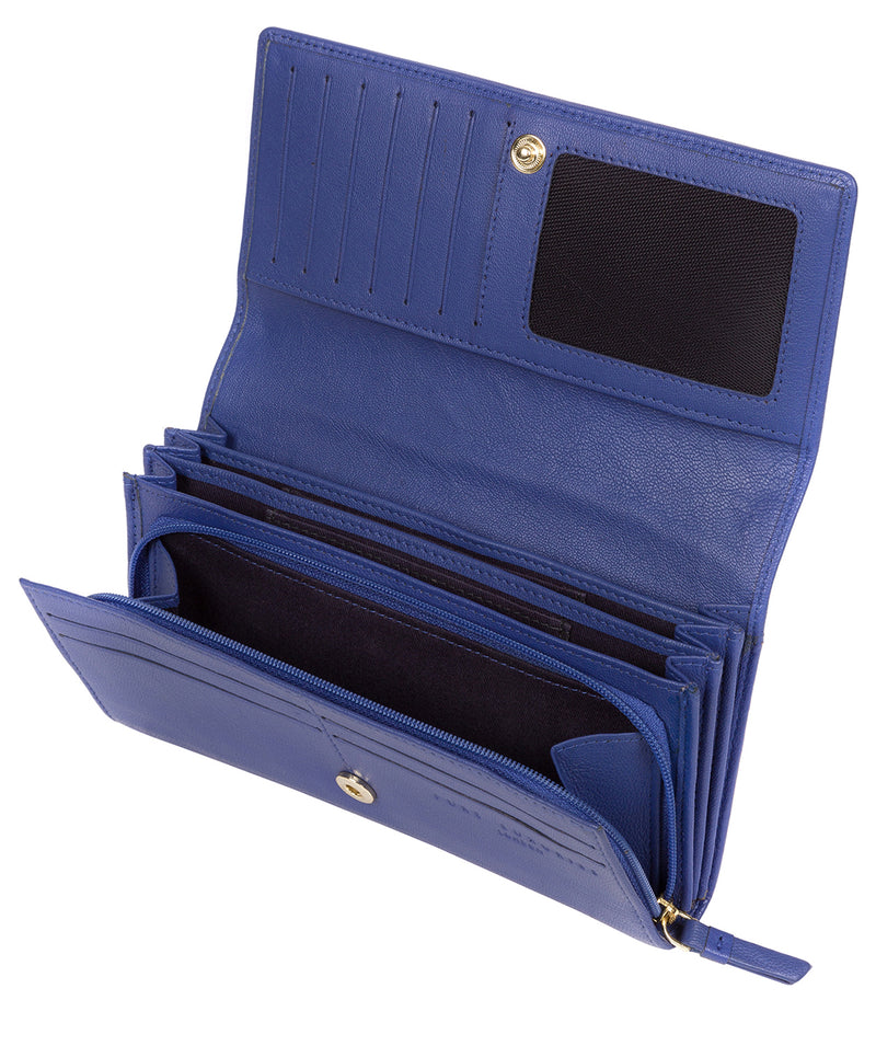 'Kite' Royal Blue Leather Tri-Fold Purse image 4