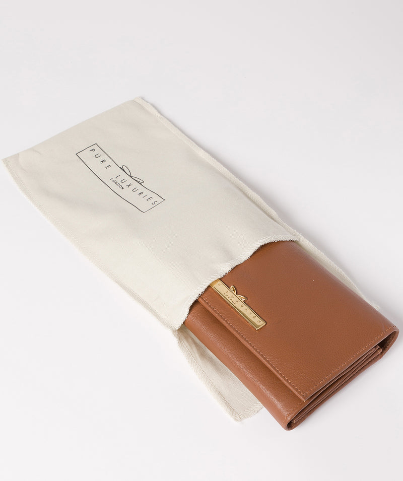 'Finch' Tan Leather Bi-Fold Purse image 5