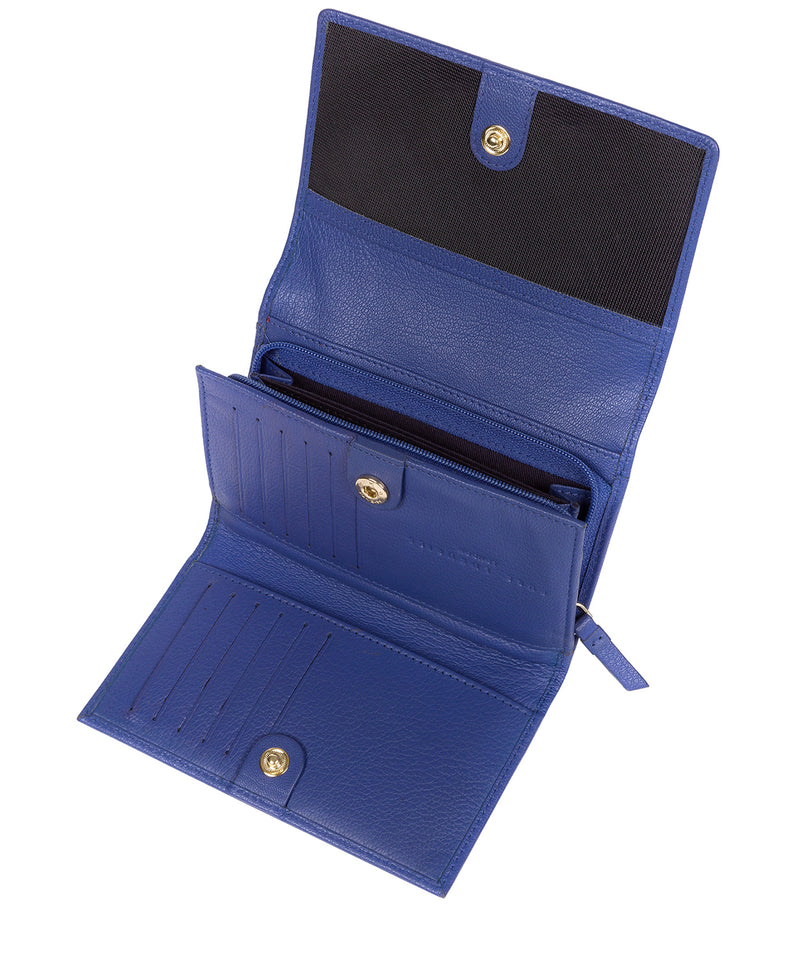 'Swift' Royal Blue Leather Tri-Fold Purse image 4