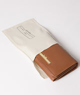 'Swift' Tan Leather Tri-Fold Purse image 5