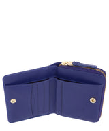 'Piper' Navy Leather Bi-Fold Purse Pure Luxuries London