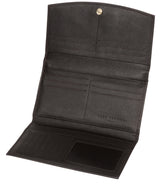 'Lark' Black Leather Tri-Fold Purse image 4