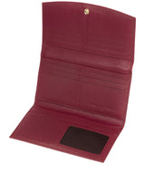 'Lark' Pomegranate Leather Tri-Fold Purse image 4