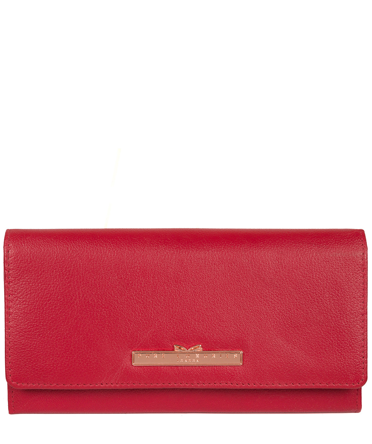 Red Leather Travel Purse 'Pipit' by Pure Luxuries – Pure Luxuries London