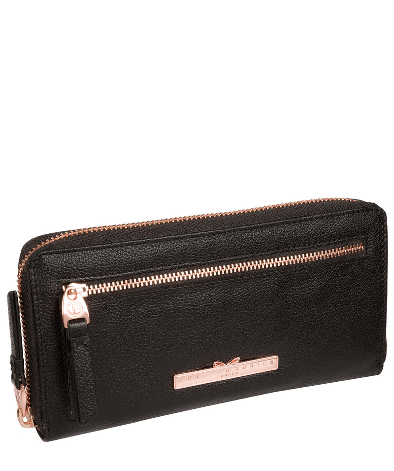 'Starling' Black Leather Purse image 5