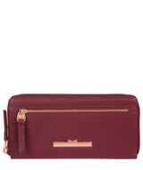 'Starling' Pomegranate Leather Purse image 1