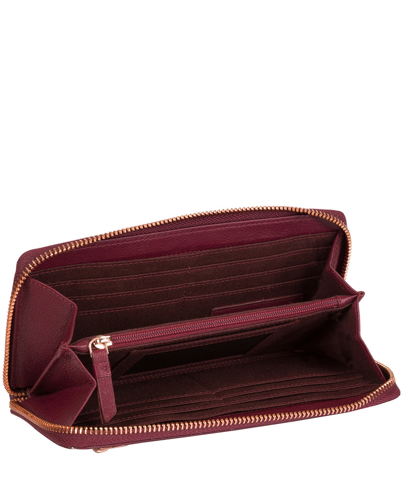 'Starling' Pomegranate Leather Purse image 4