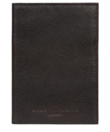 'Jet' Black Leather Passport Holder image 1