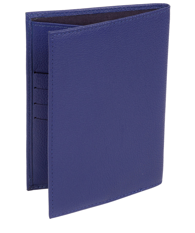 'Jet' Navy Blue Leather Passport Holder image 3
