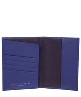 'Jet' Navy Blue Leather Passport Holder image 4