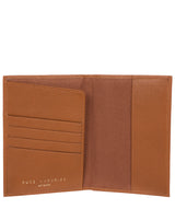 'Jet' Tan Leather Passport Holder image 4