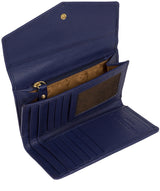 'Yew' Cobalt Blue Leather Tri-Fold Purse image 3