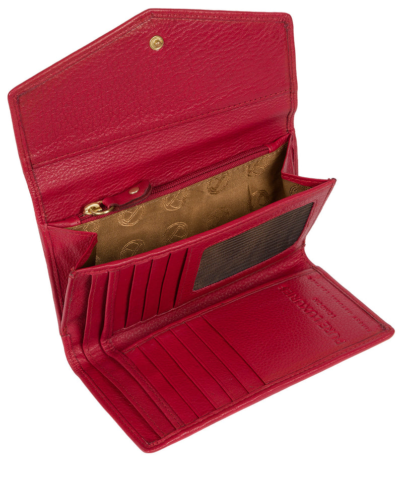 'Yew' Garnet Leather Tri-Fold Purse image 3