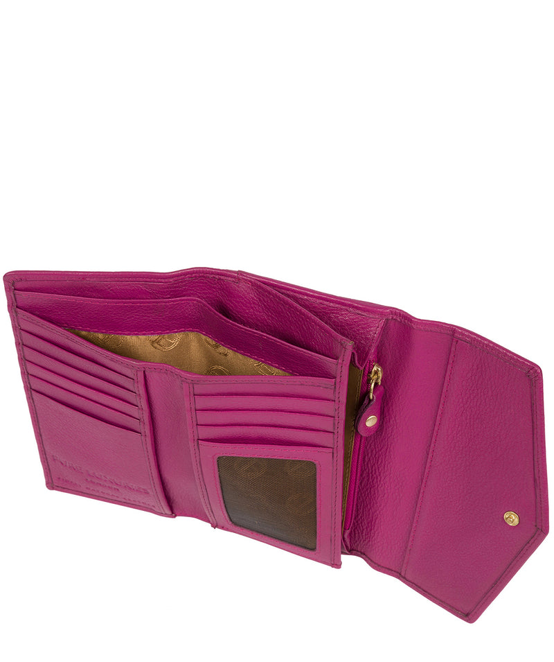 'Yew' Orchid Leather Tri-Fold Purse image 4