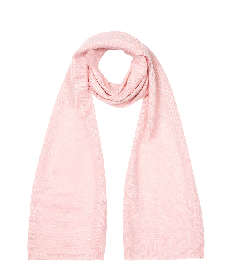 'Cambridge' Blush Pink 100% Cashmere Scarf