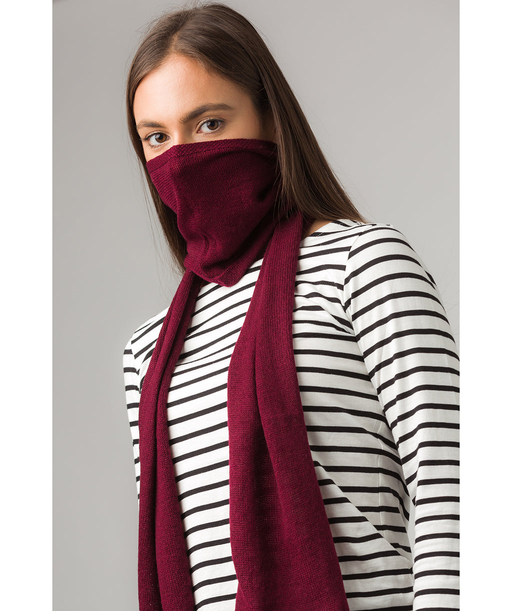 Burgundy Cashmere Scarve 'Cambridge' by Pure Luxuries – Pure Luxuries ...