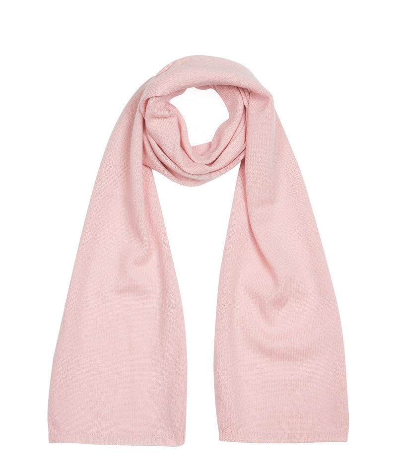 'Oxford' Blush Pink 100% Cashmere Scarf