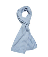 'Oxford' Powder Blue 100% Cashmere Scarf Pure Luxuries London