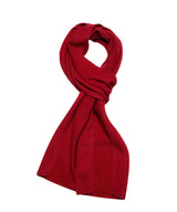 'Edinburgh' Chilli Red Cashmere and Merino Wool Scarf