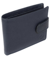 'Thorn' Navy Leather Wallet image 3